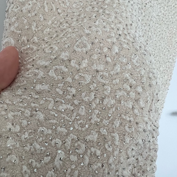 H&M dress beige sparkly size XS - Picture 2 of 5